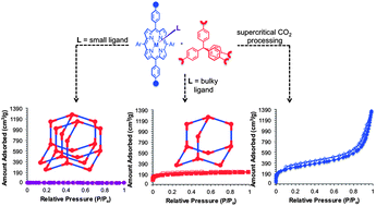 Graphical abstract: A dual approach to tuning the porosity of porous organic polymers: controlling the porogen size and supercritical CO2 processing