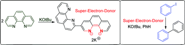 Graphical abstract: Organic super-electron-donors: initiators in transition metal-free haloarene–arene coupling
