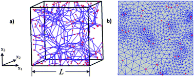 Graphical abstract: Cross-linked fiber network embedded in an elastic matrix