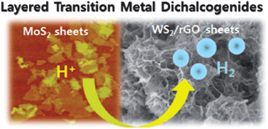 Graphical abstract: Recent advances in layered transition metal dichalcogenides for hydrogen evolution reaction