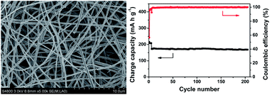 Graphical abstract: Electrospun carbon nanofibers as anode materials for sodium ion batteries with excellent cycle performance