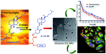 Graphical abstract: Synthesis, characterization and in vitro evaluation of novel vitamin D3 nanoparticles as a versatile platform for drug delivery in cancer therapy