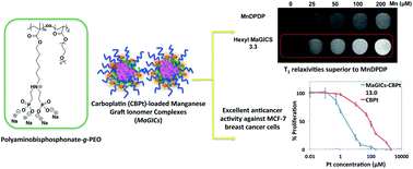 Graphical abstract: Manganese graft ionomer complexes (MaGICs) for dual imaging and chemotherapy