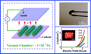Graphical abstract: Growth of n-type 3C-SiC nanoneedles on carbon fabric: toward extremely flexible field emission devices