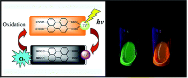 Graphical abstract: Perylene carboxylate-modified titanium–oxide gel, a functional material with photoswitchable fluorescence properties