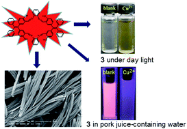 Graphical abstract: Self-assembled tetraphenylethylene macrocycle nanofibrous materials for the visual detection of copper(ii) in water