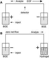 Graphical abstract: Zero net-flow in capillary electrophoresis using acrylamide based hydrogel