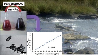 Graphical abstract: Gold nanoparticles for the quantification of very low levels of poly-diallyldimethylammonium chloride in river water