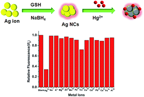 Graphical abstract: Glutathione-protected silver nanoclusters for sensing trace-level Hg2+ in a wide pH range