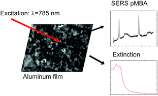 Graphical abstract: Surface-enhanced Raman scattering on aluminum using near infrared and visible excitation