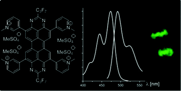 Graphical abstract: Highly emissive water-soluble tetraazaperopyrenes as fluorescent markers