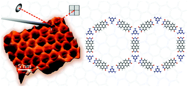 Graphical abstract: Bimolecular porous supramolecular networks deposited from solution on layered materials: graphite, boron nitride and molybdenum disulphide