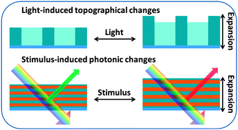 Graphical abstract: Stimuli-responsive photonic polymer coatings