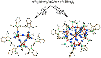 Graphical abstract: N-Heterocyclic carbene stabilized Ag–P nanoclusters