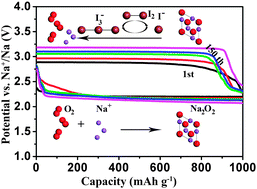 Graphical abstract: A long-life Na–air battery based on a soluble NaI catalyst