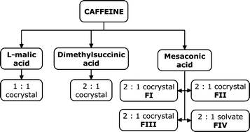 Graphical abstract: Solution cocrystallization, an effective tool to explore the variety of cocrystal systems: caffeine/dicarboxylic acid cocrystals