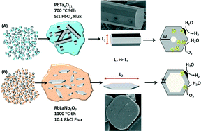 Graphical abstract: Flux-mediated crystal growth of metal oxides: synthetic tunability of particle morphologies, sizes, and surface features for photocatalysis research