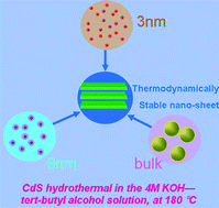 Graphical abstract: New evidence of a thermodynamically stable nanophase: CdS in 4 M KOH–tert-butanol solution