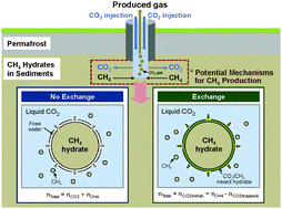 Graphical abstract: Quantitative measurement and mechanisms for CH4 production from hydrates with the injection of liquid CO2