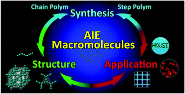 Graphical abstract: AIE macromolecules: syntheses, structures and functionalities