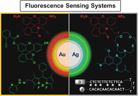 Graphical abstract: Fluorescence sensing systems for gold and silver species