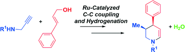 Graphical abstract: [Cp*Ru]-catalyzed selective coupling/hydrogenation