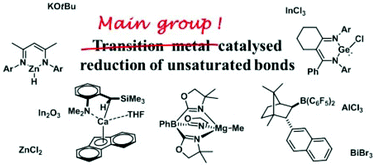 Graphical abstract: Main group catalysed reduction of unsaturated bonds