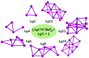 Graphical abstract: Assembly of silver alkynyl compounds with various nuclearities