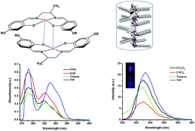Graphical abstract: Synthesis and aggregation behaviour of luminescent mesomorphic zinc(ii) complexes with ‘salen’ type asymmetric Schiff base ligands