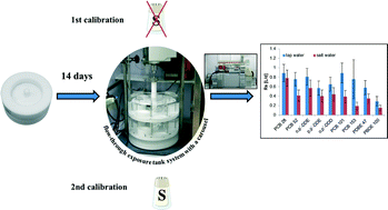 Graphical abstract: Calibration of Chemcatcher® passive sampler for selected highly hydrophobic organic substances under fresh and sea water conditions