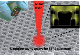 Graphical abstract: Quasi-3D gold nanoring cavity arrays with high-density hot-spots for SERS applications via nanosphere lithography
