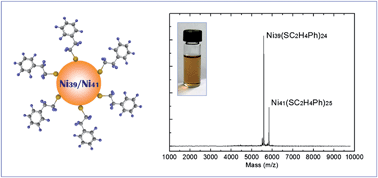 Graphical abstract: Thiolate-protected Ni39 and Ni41 nanoclusters: synthesis, self-assembly and magnetic properties