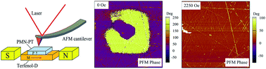 Graphical abstract: Magnetic-field-induced ferroelectric polarization reversal in magnetoelectric composites revealed by piezoresponse force microscopy