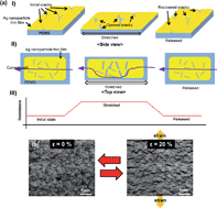 Graphical abstract: A stretchable strain sensor based on a metal nanoparticle thin film for human motion detection