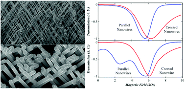 Graphical abstract: Artificially modified magnetic anisotropy in interconnected nanowire networks
