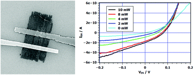 Graphical abstract: Photovoltaic effect in individual asymmetrically contacted lead sulfide nanosheets