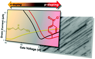 Graphical abstract: Tunable doping of graphene nanoribbon arrays by chemical functionalization