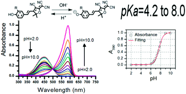 Graphical abstract: Fluorescent push–pull pH-responsive probes for ratiometric detection of intracellular pH