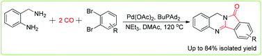 Graphical abstract: Palladium-catalyzed synthesis of isoindoloquinazolinones via dicarbonylation of 1,2-dibromoarenes