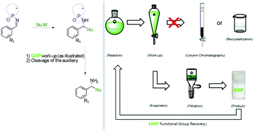 Graphical abstract: N-Phosphonyl/phosphinyl imines and group-assisted purification (GAP) chemistry/technology