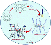 Graphical abstract: Graphene oxide/polypyrrole composites for highly selective enrichment of U(vi) from aqueous solutions