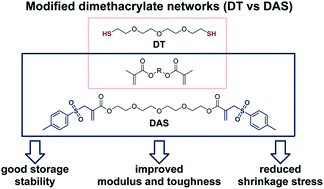 Graphical abstract: Exploring the benefits of β-allyl sulfones for more homogeneous dimethacrylate photopolymer networks