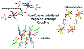 Graphical abstract: Tailoring magnetic properties of molecular materials through non-covalent interactions