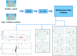 Graphical abstract: Discovery of potential biomarkers in exhaled breath for diagnosis of type 2 diabetes mellitus based on GC-MS with metabolomics