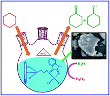 Graphical abstract: Highly dispersed Cu(ii), Co(ii) and Ni(ii) catalysts covalently immobilized on imine-modified silica for cyclohexane oxidation with hydrogen peroxide