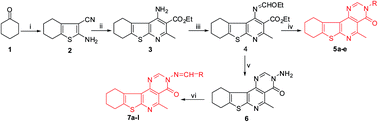 Graphical abstract: Synthesis and antiproliferative evaluation of novel tetrahydrobenzo[4′,5′]thieno[3′,2′:5,6]pyrido[4,3-d]pyrimidine derivatives