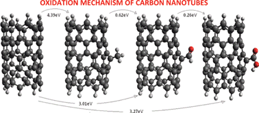 Graphical abstract: Experimental and theoretical studies on the mechanism for chemical oxidation of multiwalled carbon nanotubes