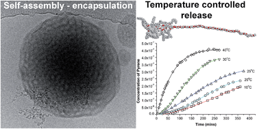 Graphical abstract: Semi-crystalline block copolymer bicontinuous nanospheres for thermoresponsive controlled release