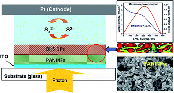 Graphical abstract: Studies on the photo-electrochemical behaviour of Bi2S3NPs embedded in a PANINFs matrix