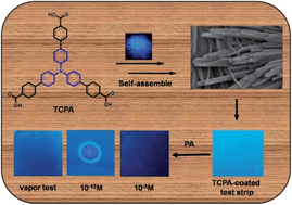 Graphical abstract: Self-assembled triphenylamine derivative for trace detection of picric acid